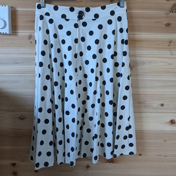 Vintage polka dot midi skirt - Picture 3 of 6